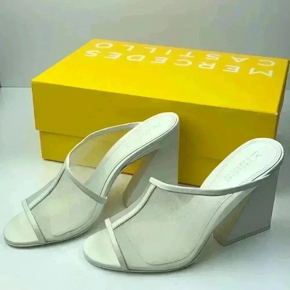 Mercedes Castillos Lathasa heels 7 37 leather silk avant-garde